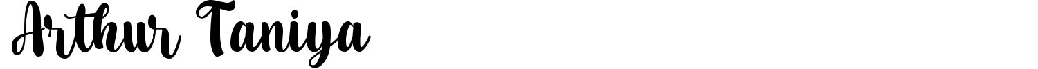 Arthur Taniya Font preview