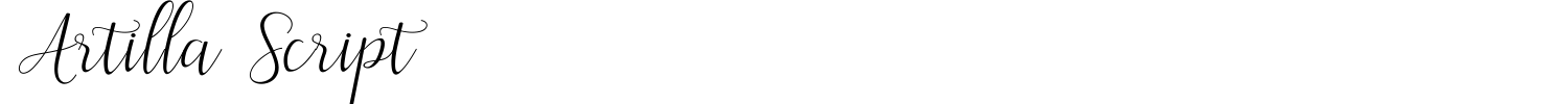 Artilla Script Font preview