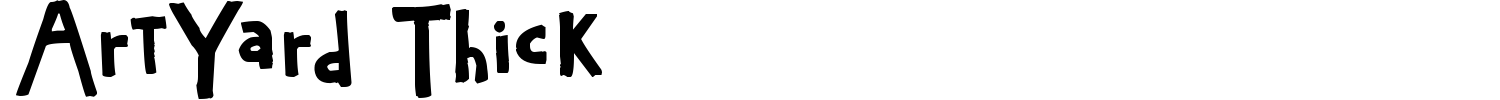 ArtYard Thick Font preview