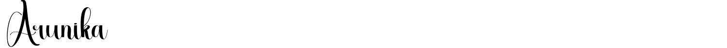 Arunika Font preview