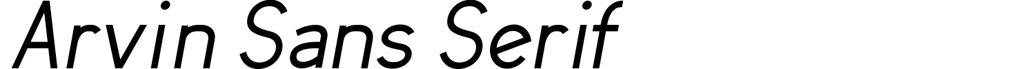 Arvin Sans Serif Font preview