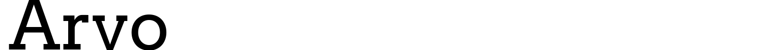 Arvo Font preview