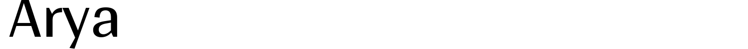 Arya Font preview