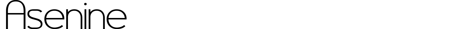 Asenine Font preview
