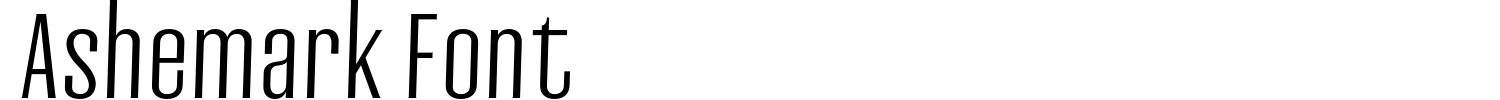 Ashemark Font Font preview
