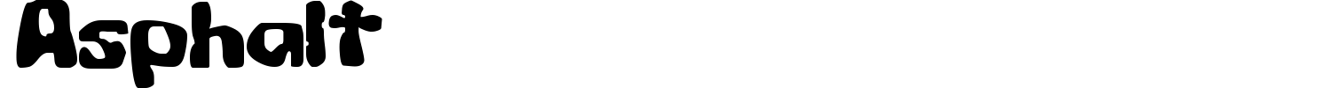 Asphalt Font preview