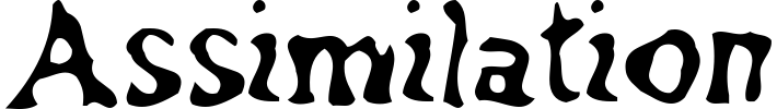 Assimilation Font preview