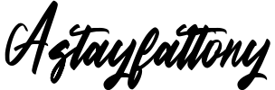Astayfattony Font preview