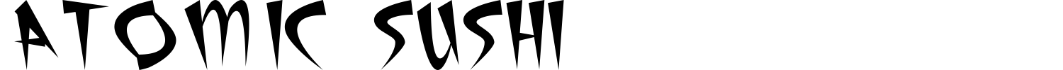 Atomic Sushi Font preview