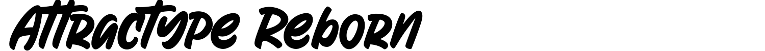 Attractype Reborn Font preview