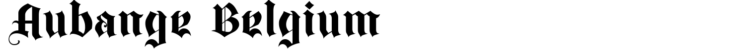 Aubange Belgium Font preview