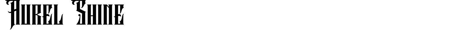 Aurel Shine Font preview