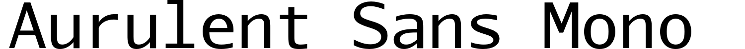 Aurulent Sans Mono Font preview