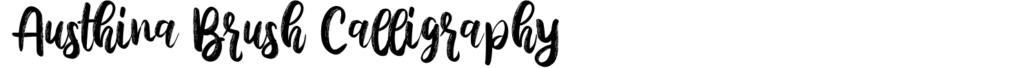 Austhina Brush Calligraphy Font preview