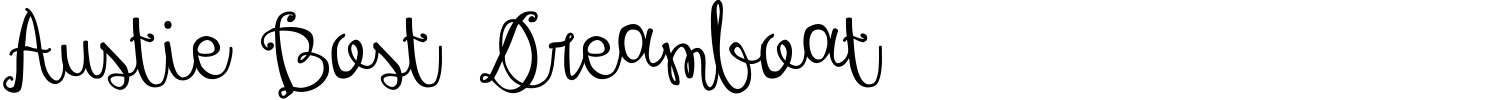 Austie Bost Dreamboat Font preview
