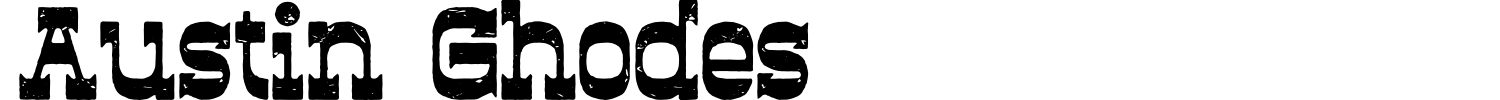 Austin Ghodes Font preview