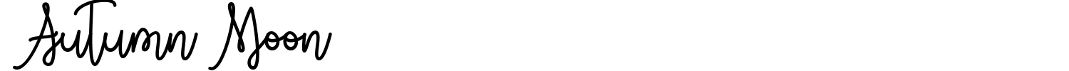 Autumn Moon Font preview