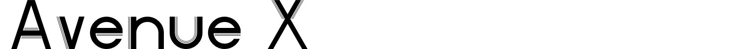 Avenue X Font preview