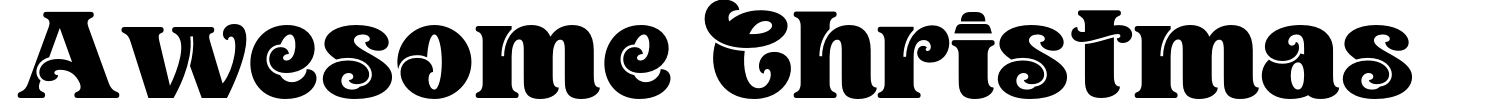 Awesome Christmas Font preview