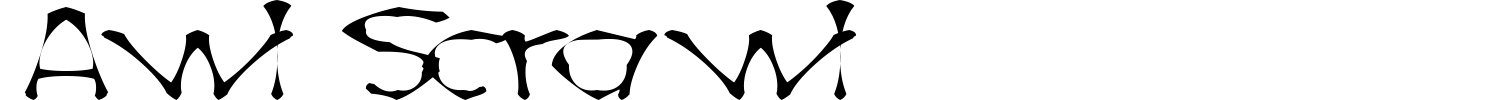 Awl Scrawl Font preview