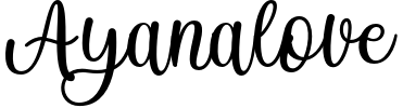 Ayanalove Font preview