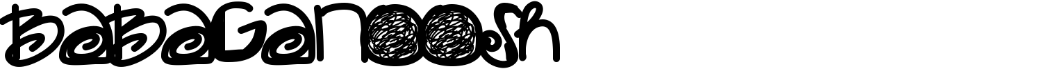 Babaganoosh Font preview