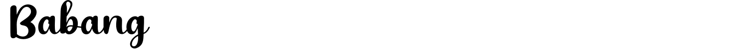 Babang Font preview