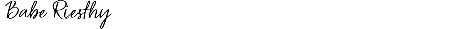 Babe Riesthy Font preview
