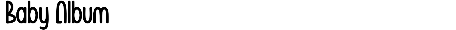 Baby Album Font preview