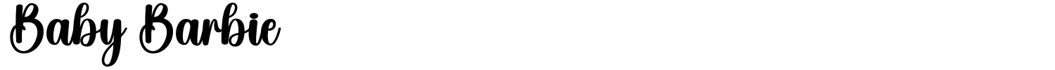 Baby Barbie Font preview