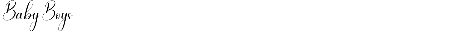 Baby Boys Font preview