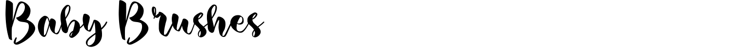 Baby Brushes Font preview
