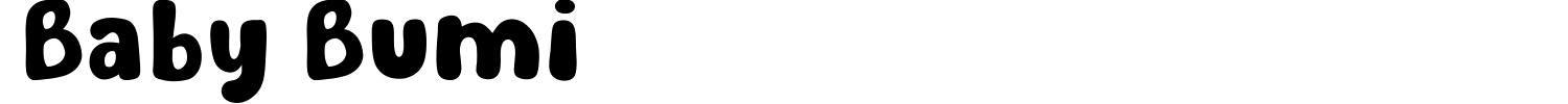 Baby Bumi Font preview
