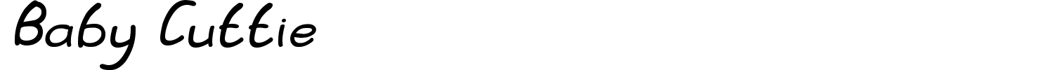 Baby Cuttie Font preview
