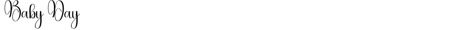 Baby Day Font preview