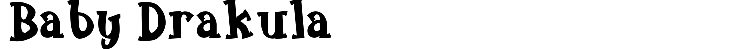 Baby Drakula Font preview