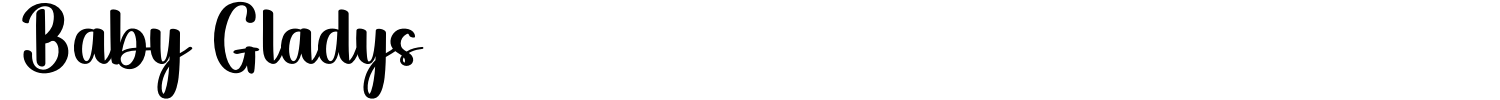 Baby Gladys Font preview