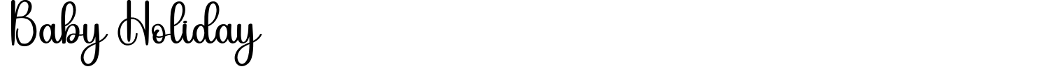 Baby Holiday Font preview