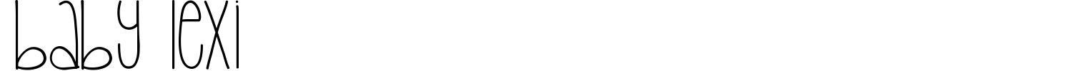Baby Lexi Font preview