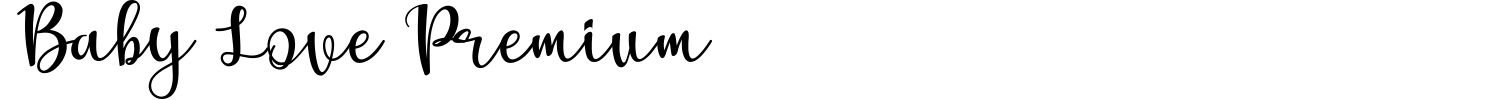 Baby Love Premium Font preview