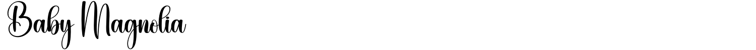 Baby Magnolia Font preview