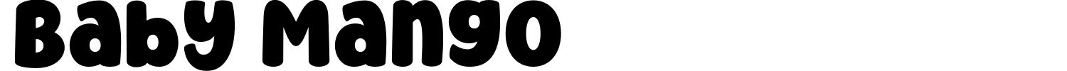 Baby Mango Font preview