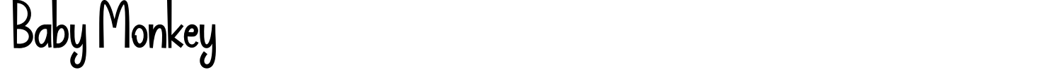 Baby Monkey Font preview