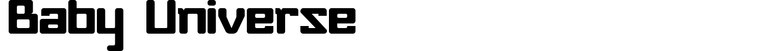 Baby Universe Font preview