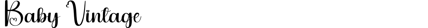 Baby Vintage Font preview