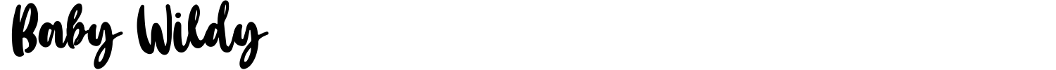 Baby Wildy Font preview