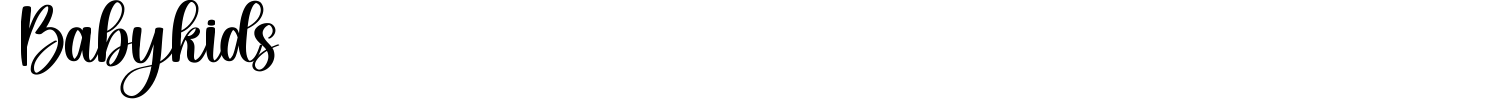 Babykids Font preview