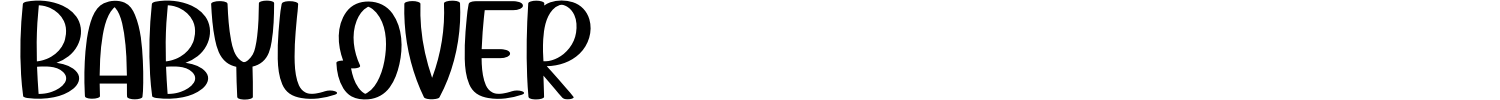 BabyLover Font preview