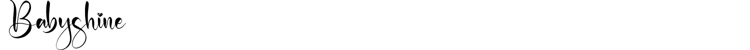 Babyshine Font preview