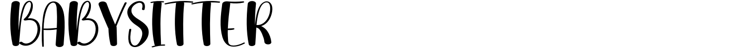 Babysitter Font preview